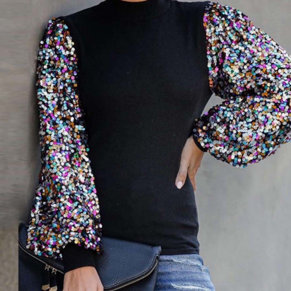 Sequin sweater